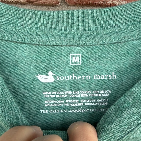 Southern Marsh Green Long Sleeve Tee size M - Picture 3 of 4
